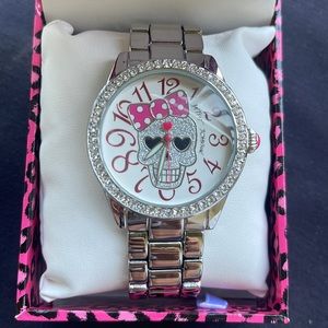 Betsey Johnson Sugar Skull Watch